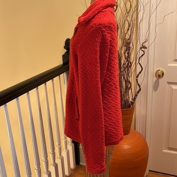 Lucky brand 🔥SALE 🔥orange sweater jacket - Picture 5 of 8